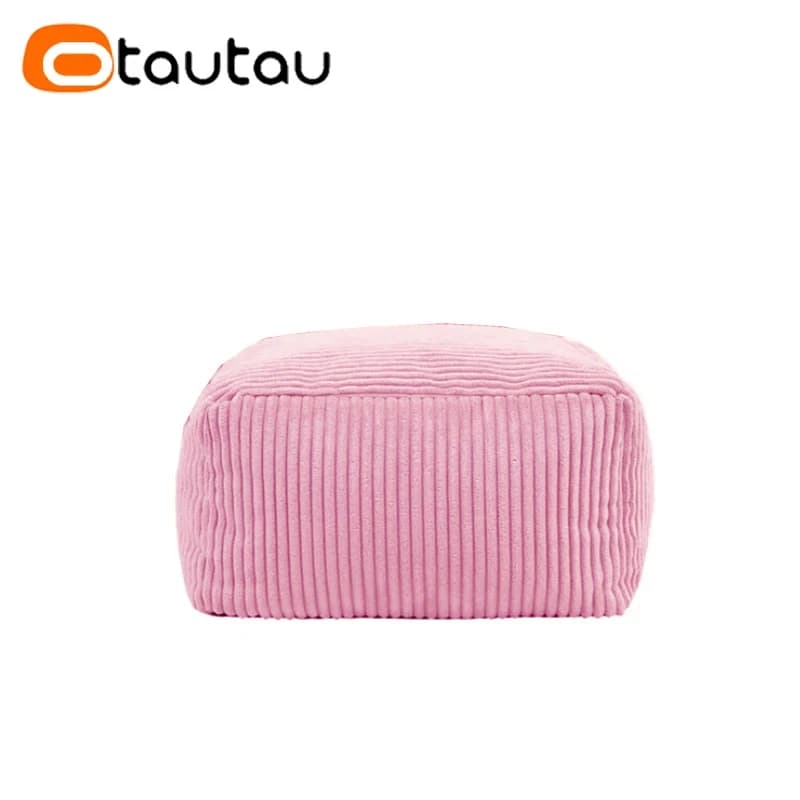 OTAUTAU velours côtelé pouf Pouf couverture sans remplissage paresseux sol pouf chaise Sac bouffée p