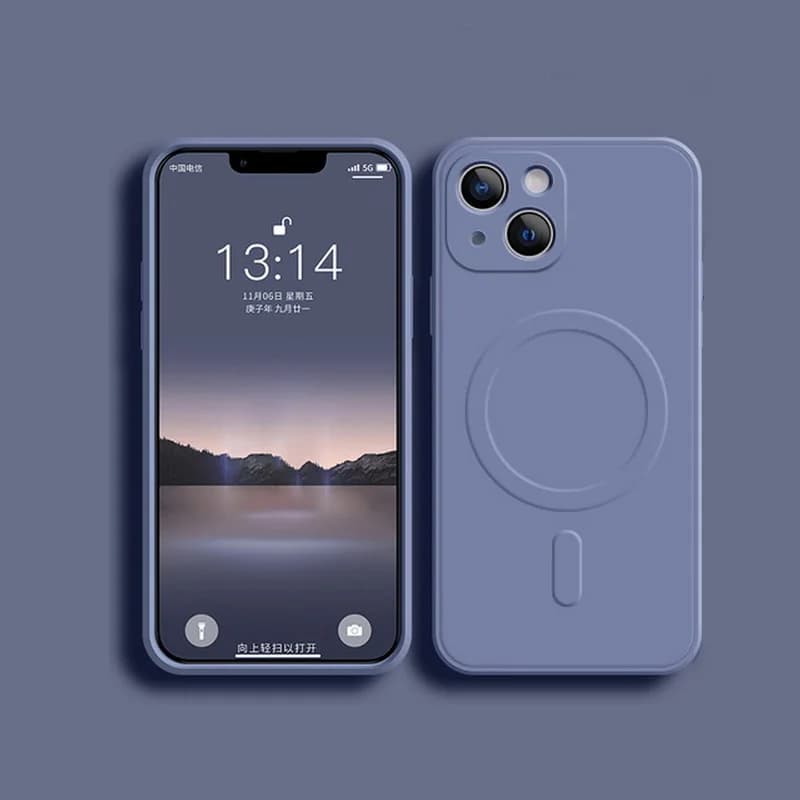 Coque antichoc en silicone liquide pour iPhone 17 16 15 14 13 12 11 Pro Max Plus, compatible avec ch