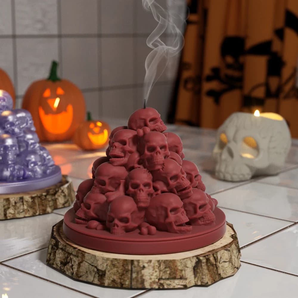Nicole crâne bougie Silicone moule bricolage à la main Halloween cadeau outils Halloween décoration