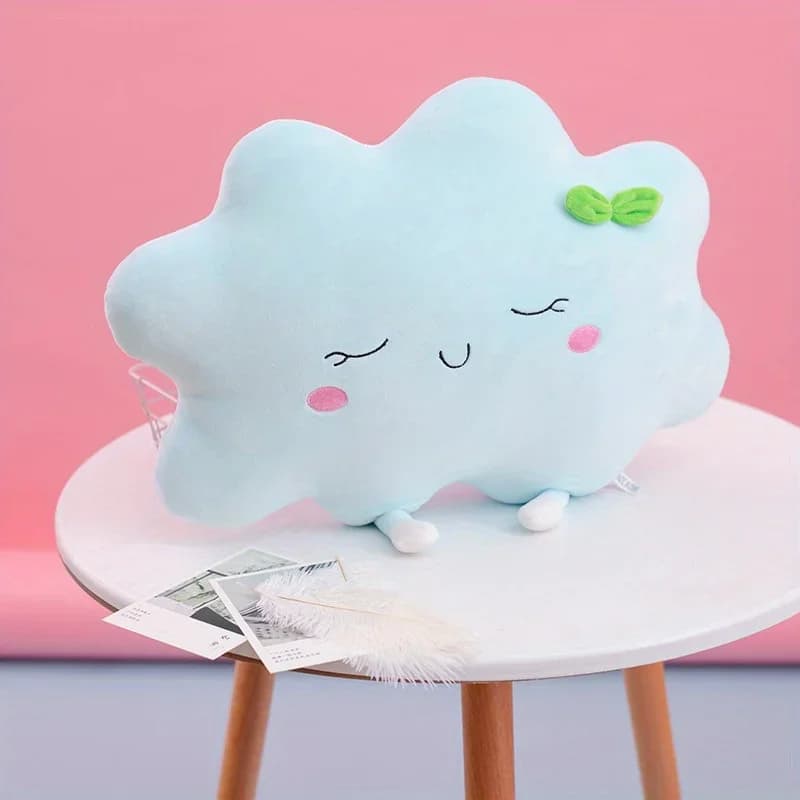 Adorable coussin en peluche Nuage Soleil, mignon dessin animé, pour canapé, lit, décoration intérieu
