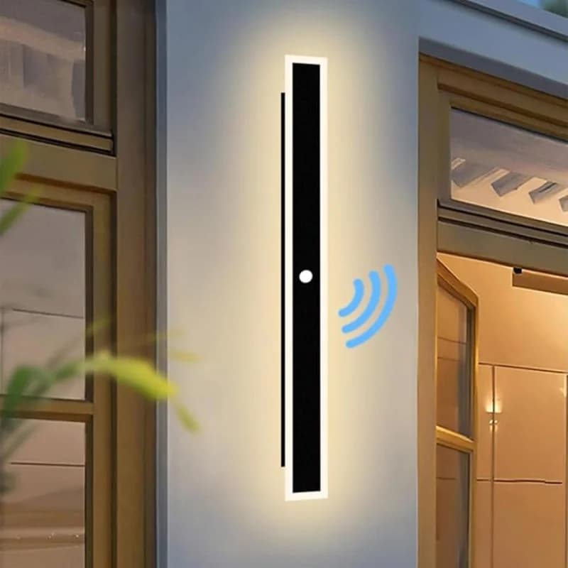 Appliques murales extérieures avec détecteur de mouvement, applique murale LED étanche IP65, appliqu