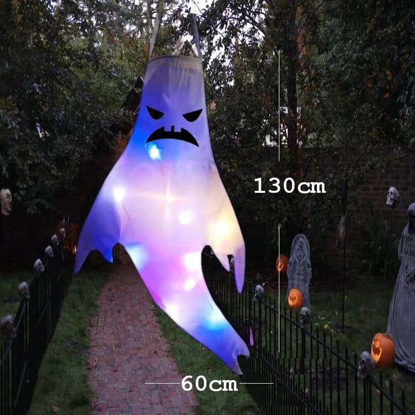 Fantôme suspendu Halloween LED fantôme lumineux cadeau pour enfants accessoires de fête effrayants m