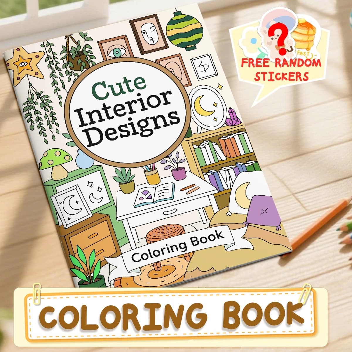 Un livre de coloriage sur la conception intérieure des maisons - Version améliorée du papier perlé a