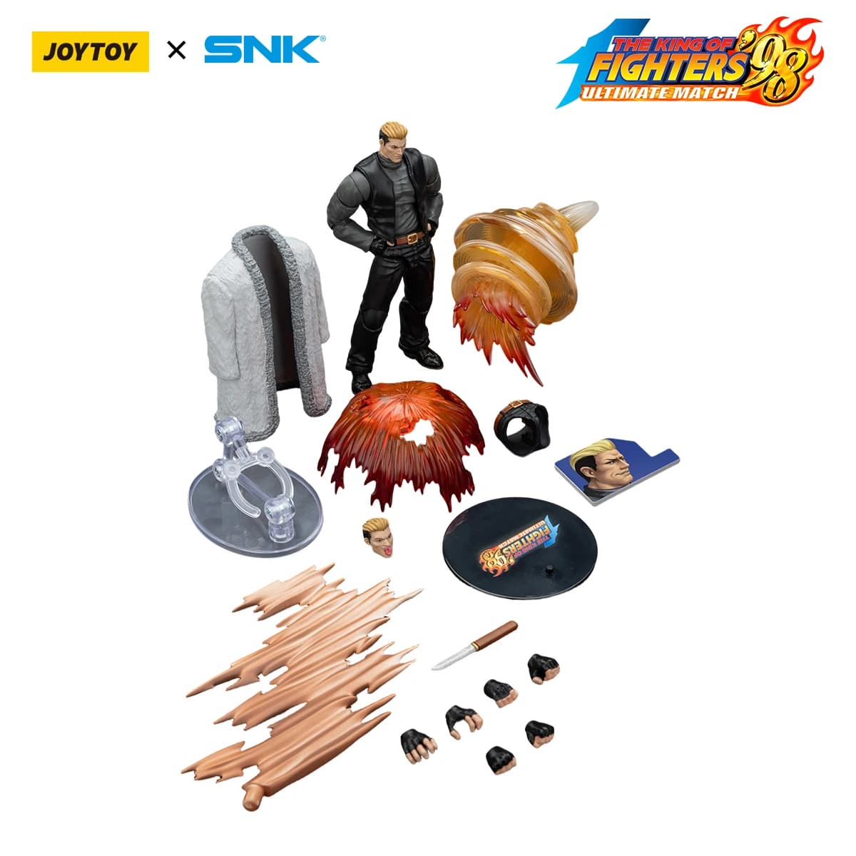 Figurine articulée JOYTOY sous licence The King Of Fighters 98 UM Special Team Billy, échelle 1/18,