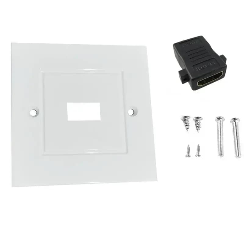 Panneau de prise haute définition Compatible HDMI 86mm, prise murale pour TV numérique 180/90 degrés