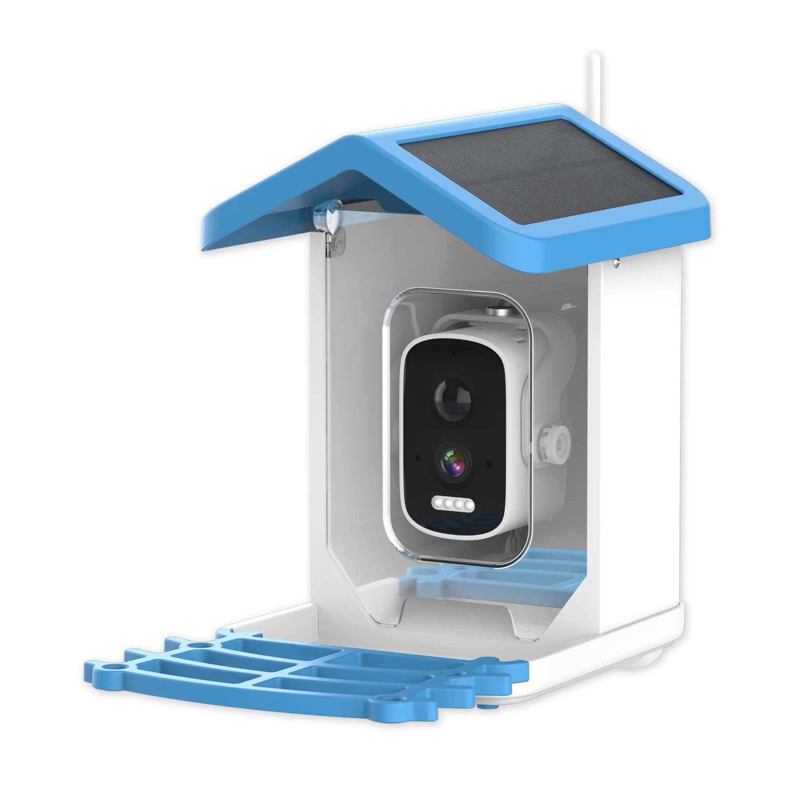 5MP iCsee APP solaire alimenté AI mangeoire pour oiseaux intelligent sans fil WIFI PTZ IP dôme camér