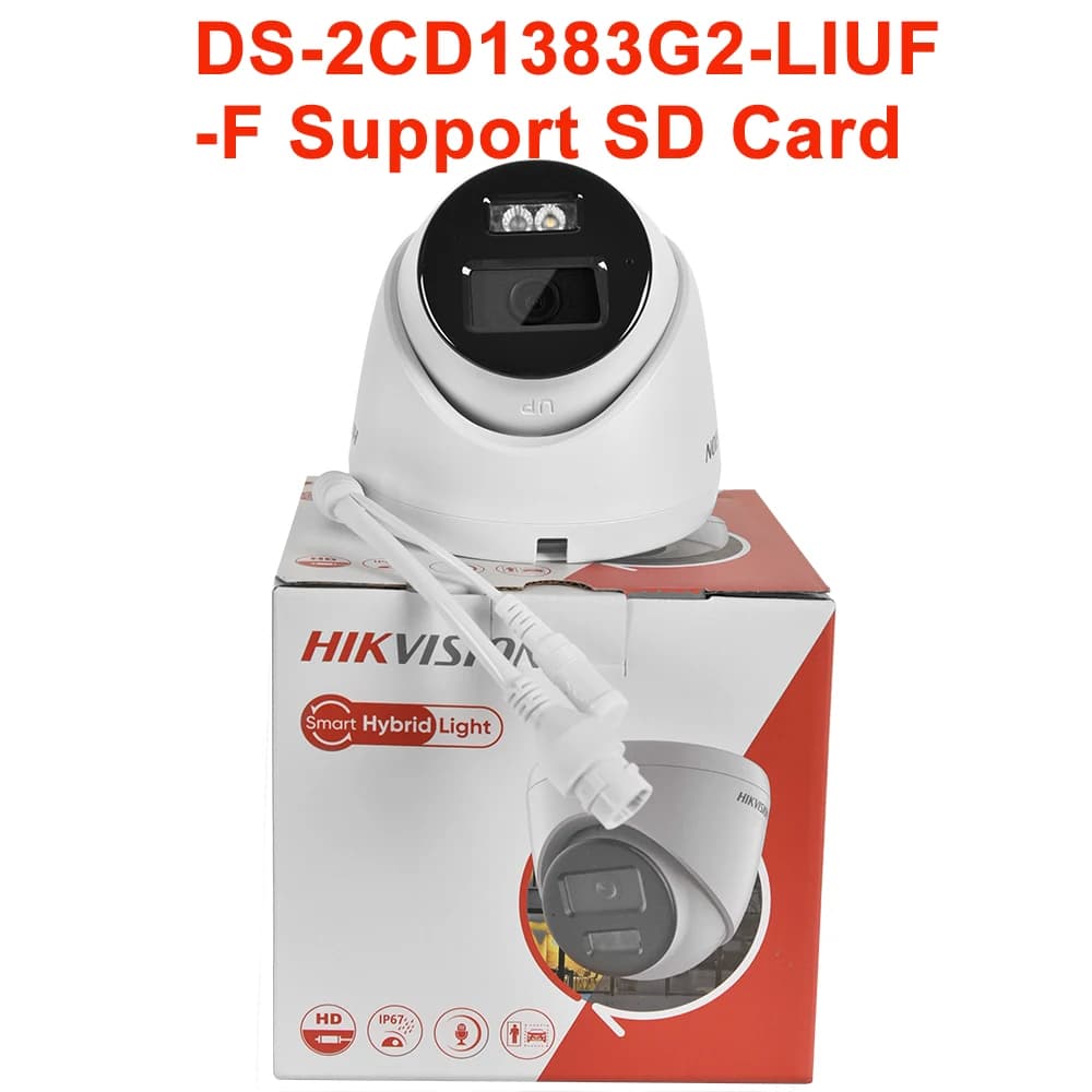 Hikvision 8MP caméra IP DS-2CD1383G2-LIUF 4K lumière hybride intelligente IR lumière blanche micro i