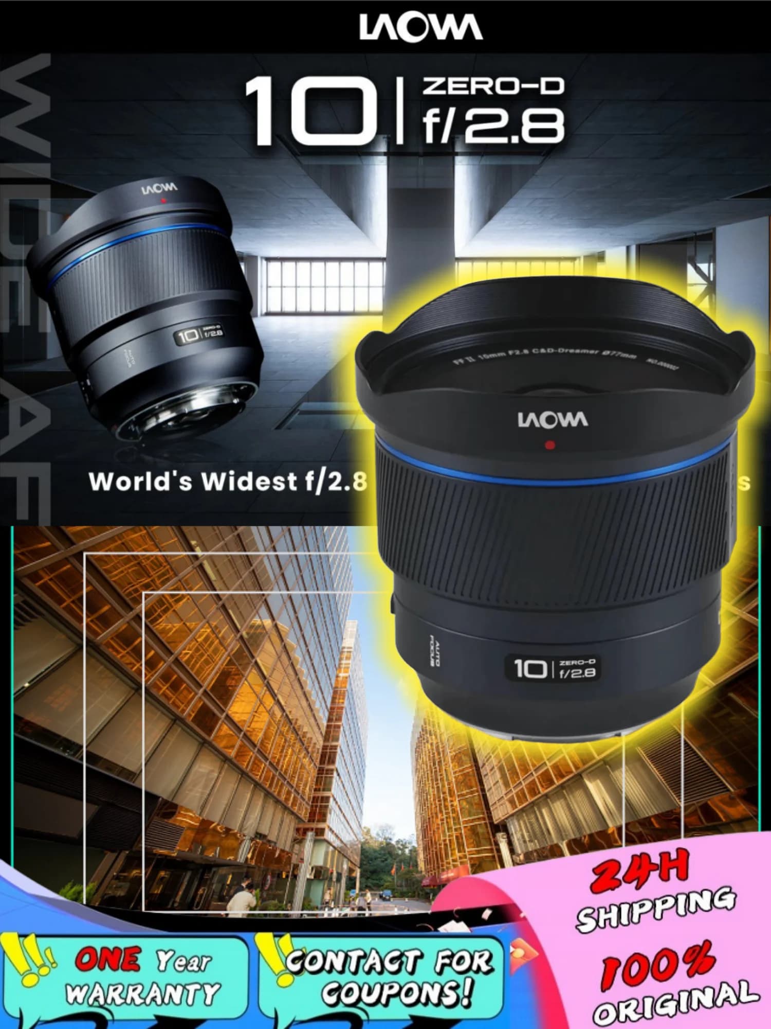 LAOWA 10MM F2.8 AF MF FF II objectif plein cadre MF/AF pour Sony zve10 a6000 pour nikon ZFC Z5 Z6 mo