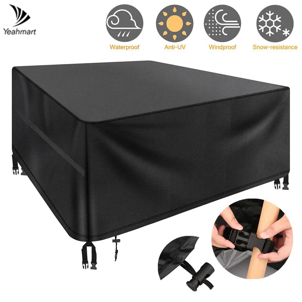 Juste de meubles de jardin avec évent, imperméable, coupe-vent, anti-UV, rapDuty Rip Verde, 600D, Ox