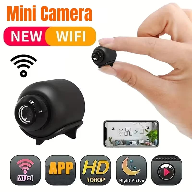 1080P HD Mini caméra de sécurité sans fil 2.4G WiFi Surveillance Protection de sécurité Vision noctu