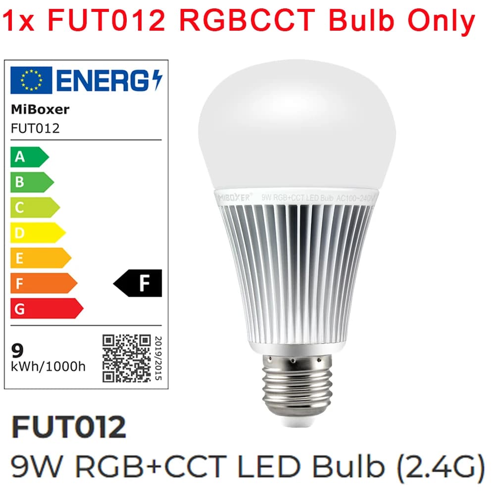 Ata Boxer-Ampoule LED WiFi Intelligente, 9W, RGB + CCT, FUT012, AC 110V, 220V, 2.4G, Smartphone 4 Zo