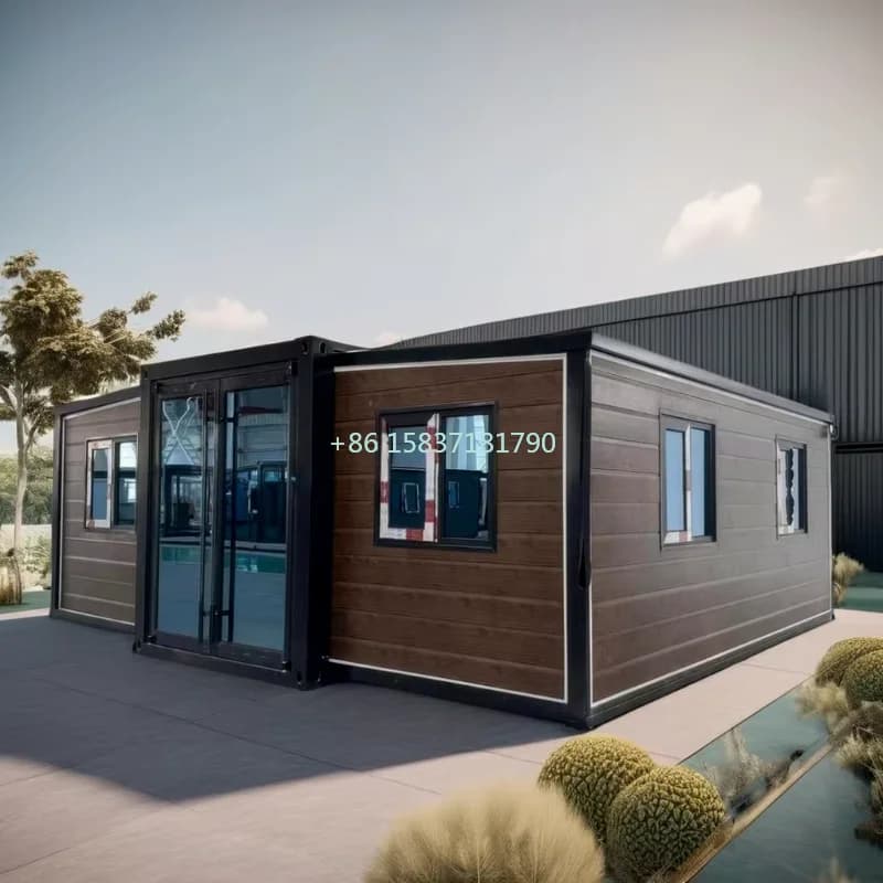 Maison de conteneur de transport Portable, maison pliante largement Application, Villa de luxe préfa