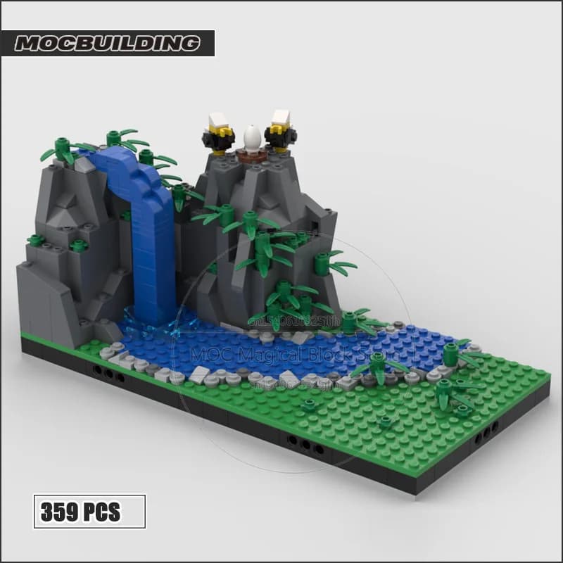 Décennie s de Construction Modulaires Moc, Cascade, Film du Monde, Château, Architecture, Briques à