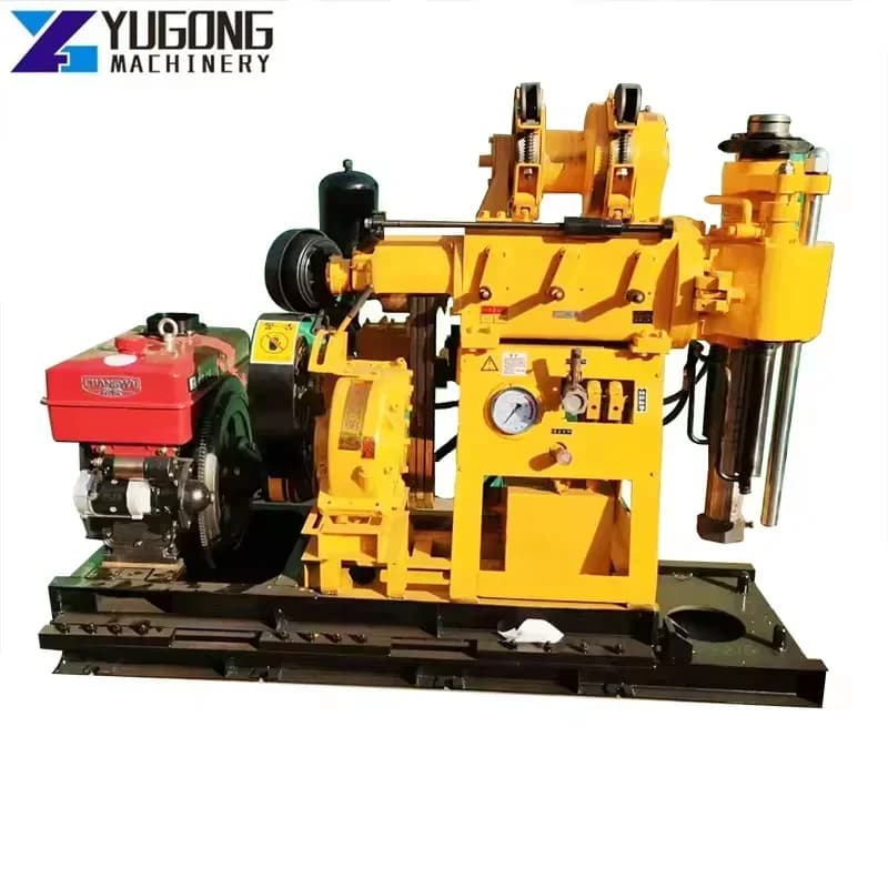 Prix usine Machine de forage de puits d'eau YG-200 portable, foreuse hydraulique de carottage de 100