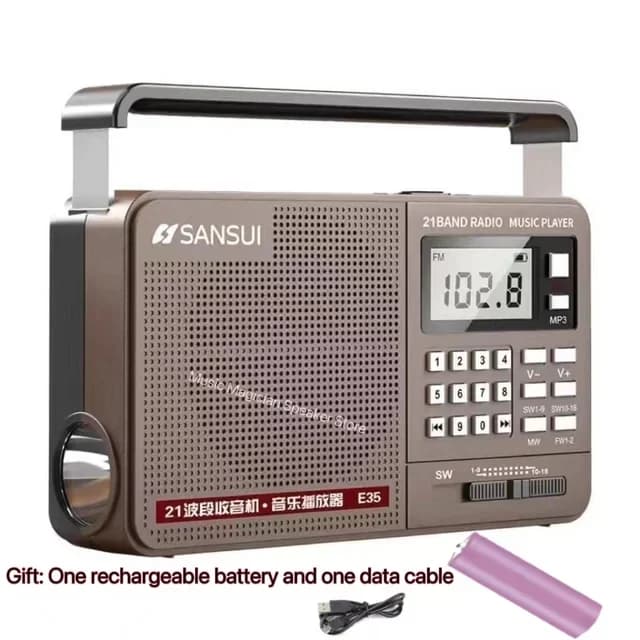 Radio numérique rétro pleine bande, FM, AM, SW, Bluetooth, HiFi, portable, U-Disk, USB, TF, régulate