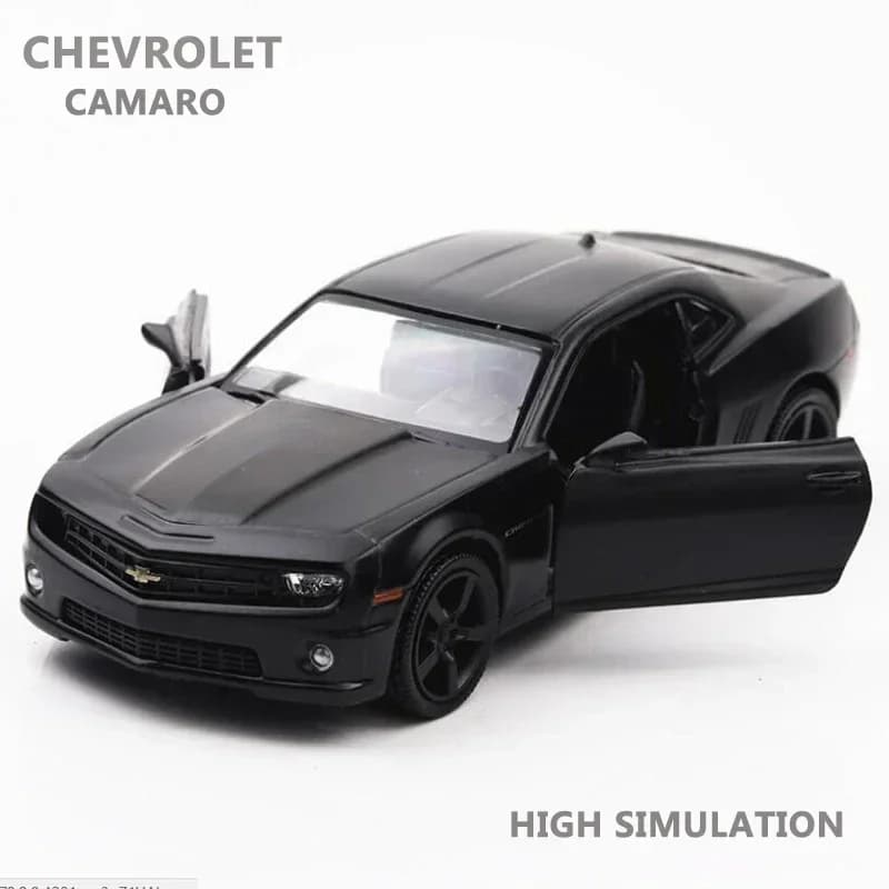 Chevrolet Camaro High Simulation Modèle de voiture en alliage pour enfants, berline en métal, jouet