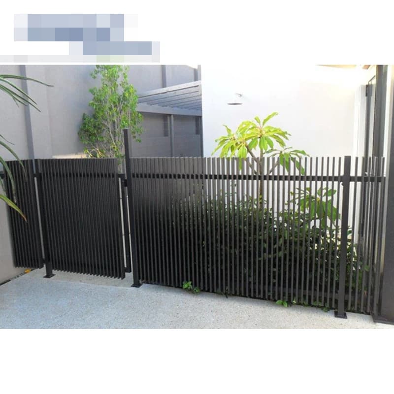 Feuille de lame de clôture extérieure en aluminium, design moderne, facile à assembler, pour jardin,