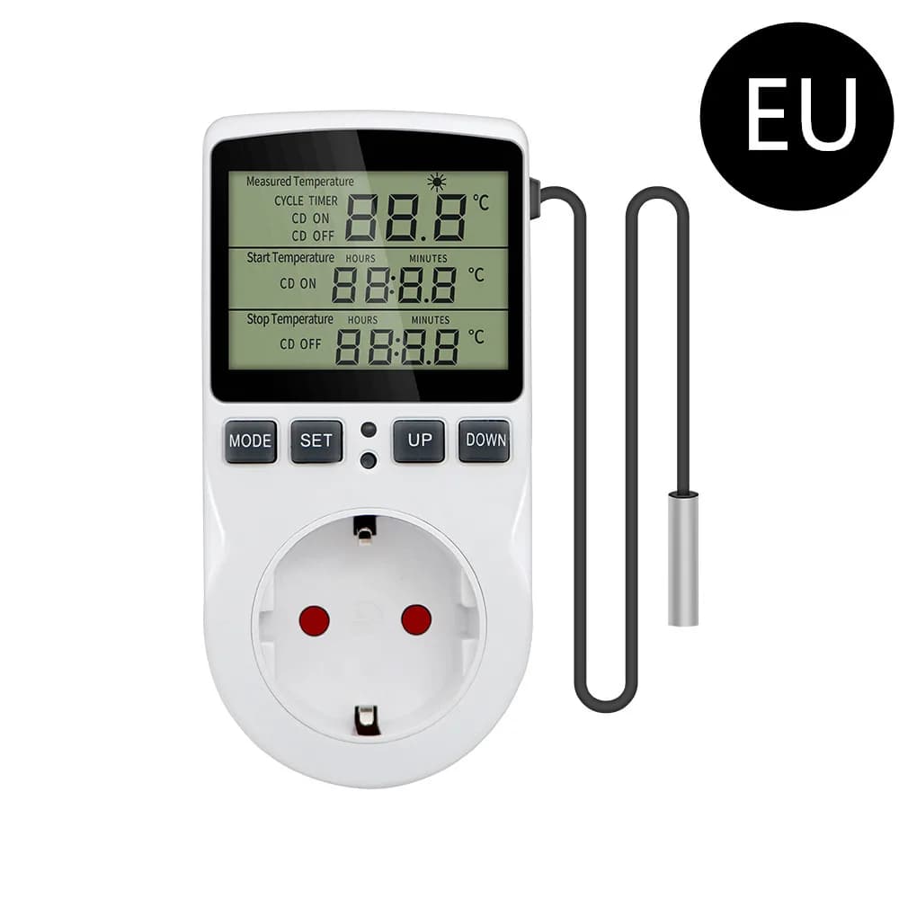 Prise de minuterie Thermostat numérique 220V régulateur de température prise interrupteur capteur so