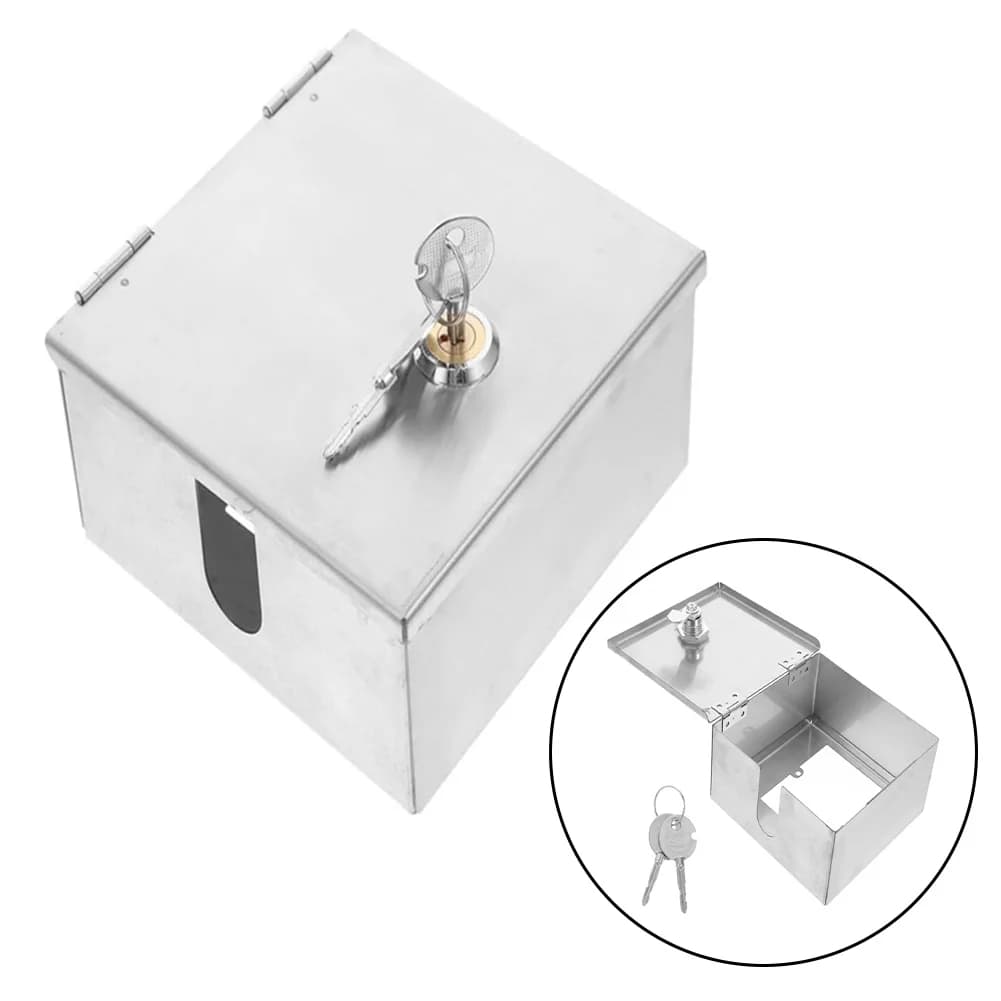 Boîte de prise extérieure verrouillable en acier inoxydable pour une utilisation électrique sécurisé