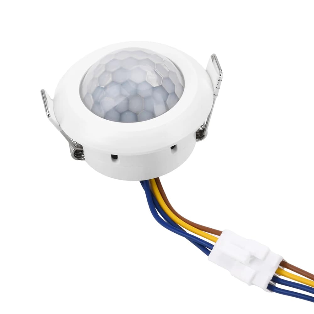 Détecteur infrarouge PIR intégré LED AC 220V, capteur de mouvement infrarouge IR, interrupteur pour
