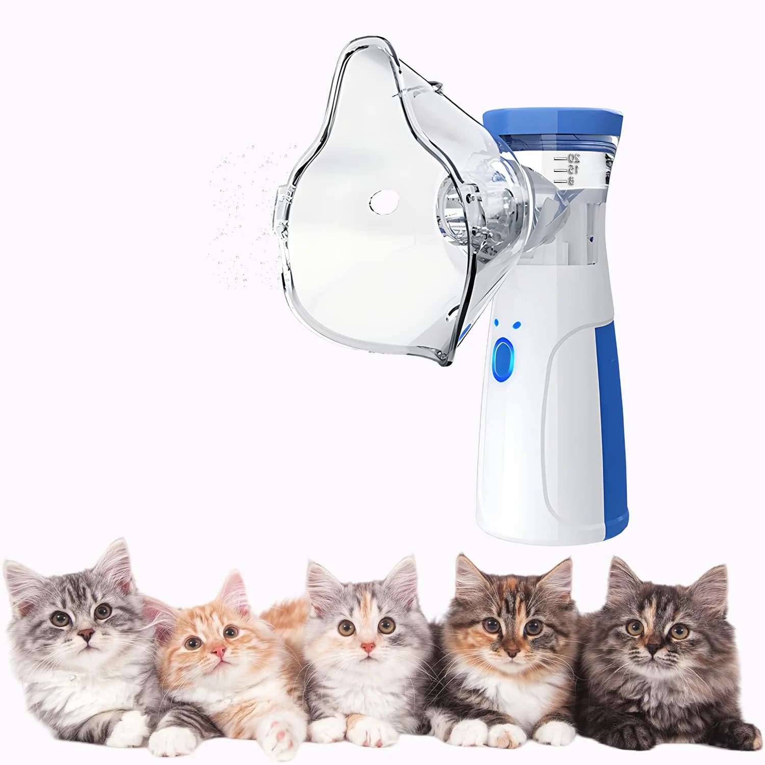 Chambres d'aérosol pour animaux vétérinaires, inhalateur d'asthme pour animaux de compagnie, disposi