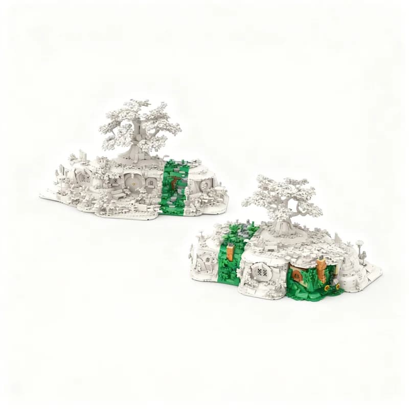 769 pièces MOC Hobbit Seigneur des Anneaux Le Pays des Gnomes Extension Modèle de construction Cadea