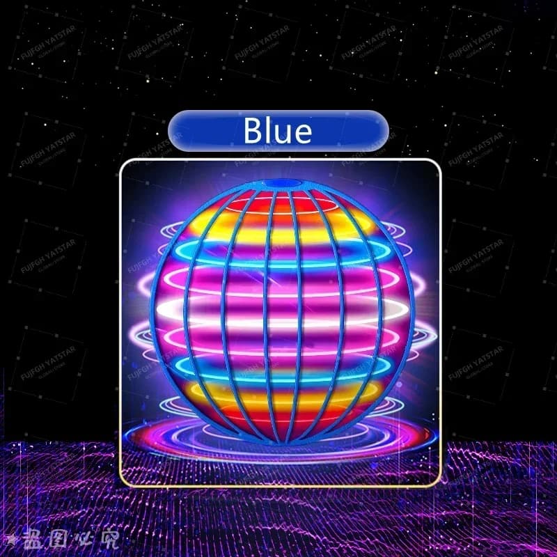 Flying Ball Globe cosmique LED couleur contrôlée à la main pour enfants 360 ° Boule de suspension