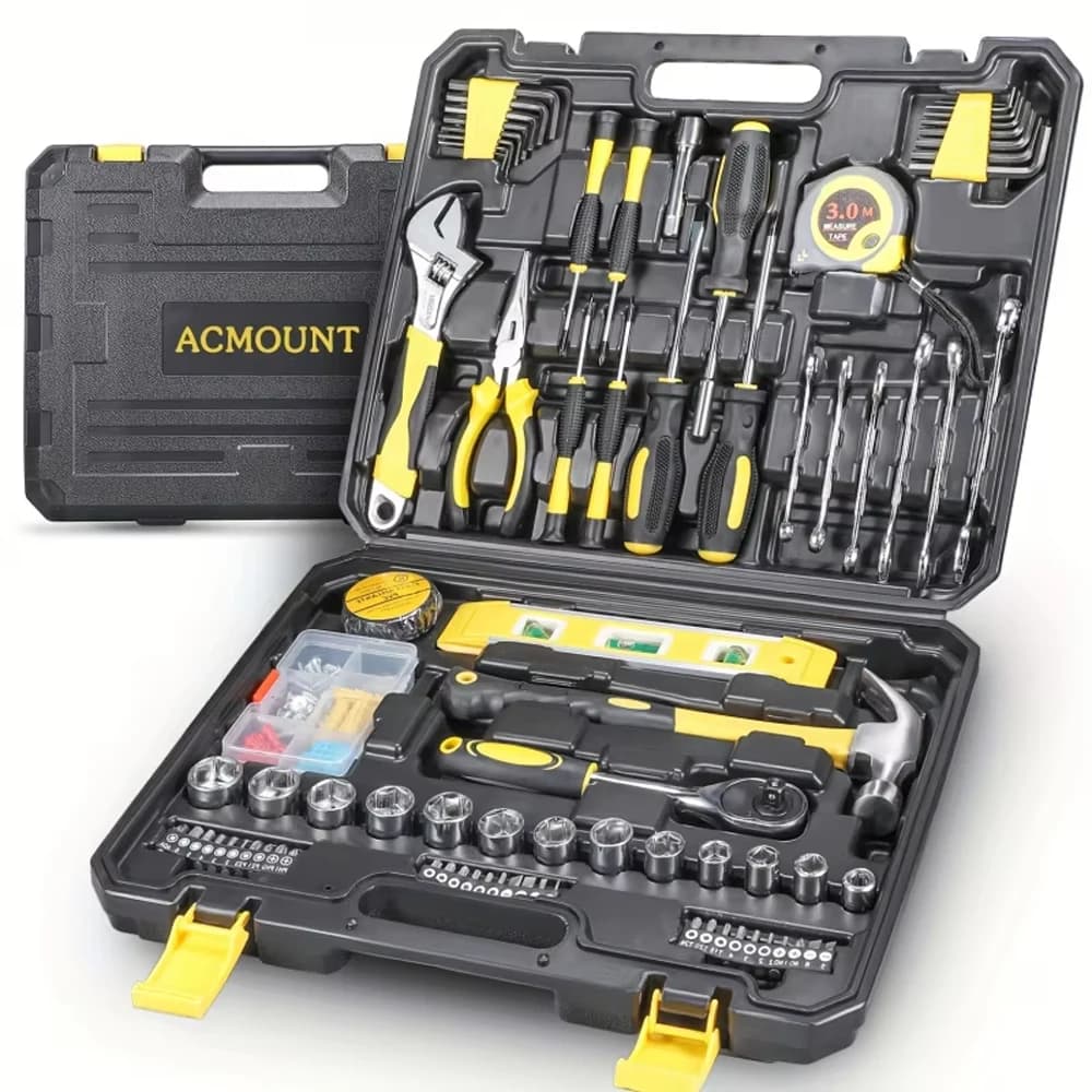 Kit d'outils domestiques de 108 pièces pour réparation et entretien, ensemble d'outils de montage de