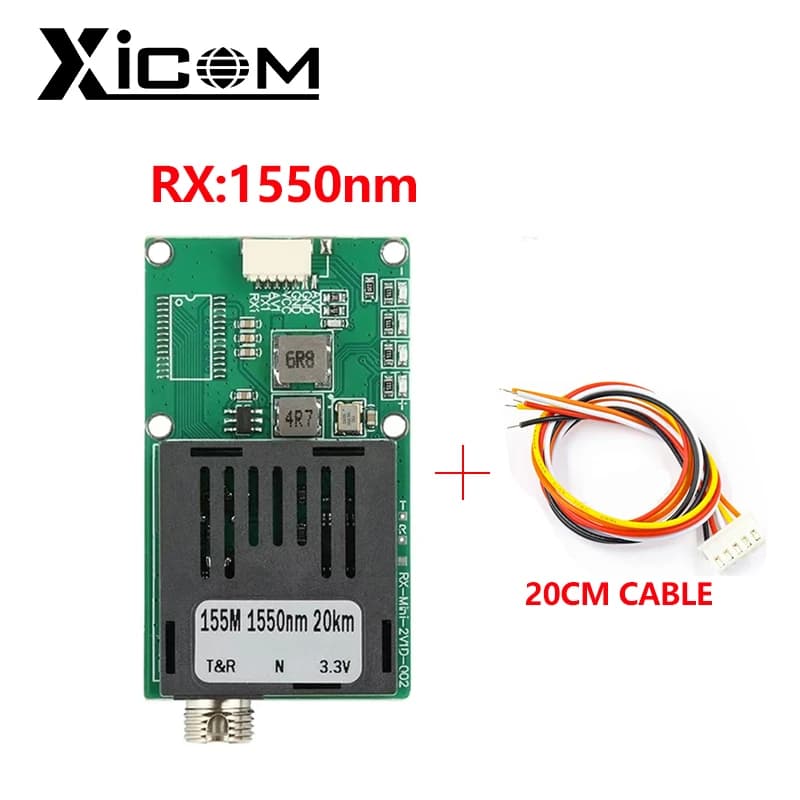 Convertisseur de Fiber monomode fibre unique FC/UPC TX/RX 1 canal vidéo + UART & TTL & SBUS vers con