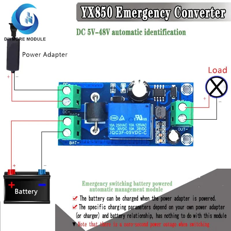 Module de Protection de mise hors tension de carte UPS, commutation automatique, coupure d'urgence,