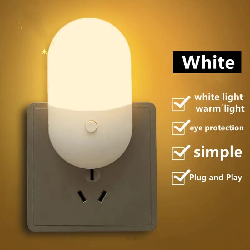 LDHLM-Veilleuse à économie d'énergie, 3W, prise d'alimentation LED enfichable, éclairage intérieur,