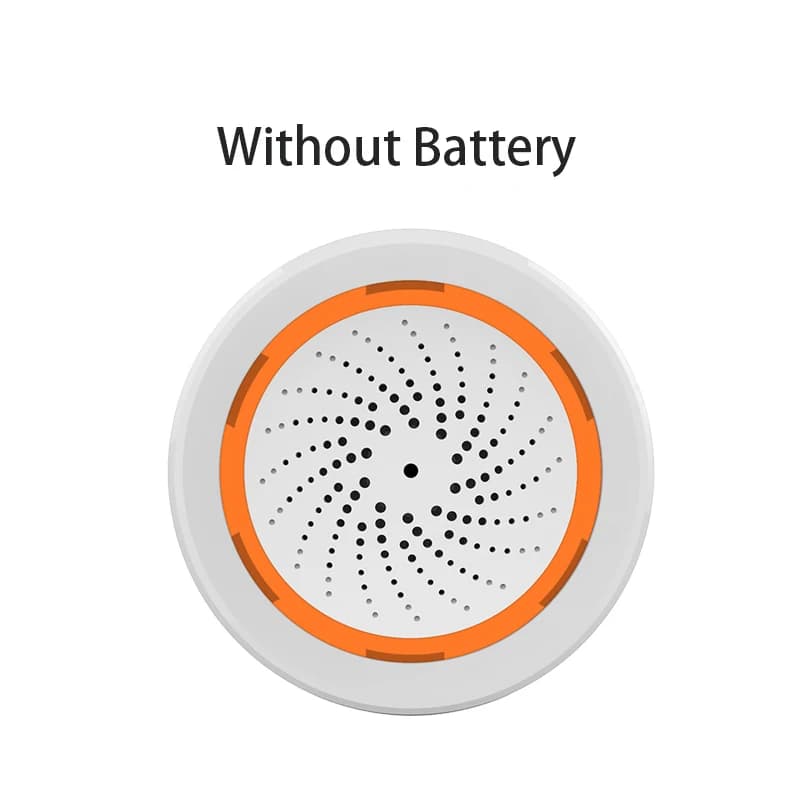 Haozee Tuya ZigBee sirène intelligente alarme 90dB lumière sonore alarme de sécurité à domicile fonc