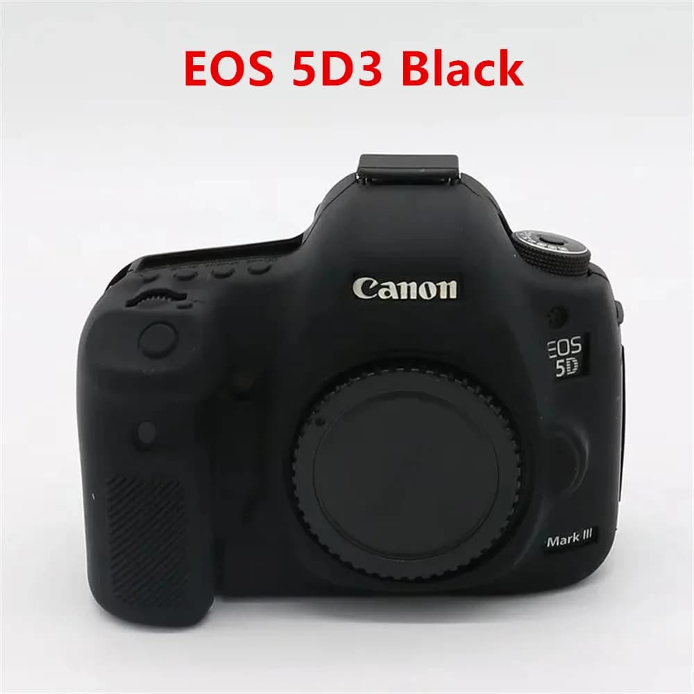 Housse de protection pour appareil photo, armure en Silicone souple, pour Canon EOS 5D Mark II III I