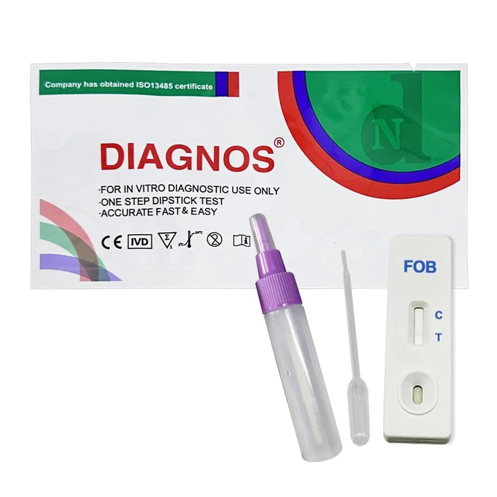 Test de sang occulte fécal, test de criblage du cancer colorctal 2 tests Test FOB pour résultat dome