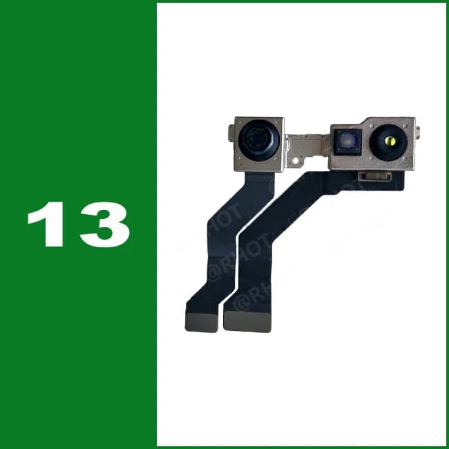 Caméra frontale pour iPhone 13 13 Pro Max, pièces de réparation de caméra frontale compatibles avec