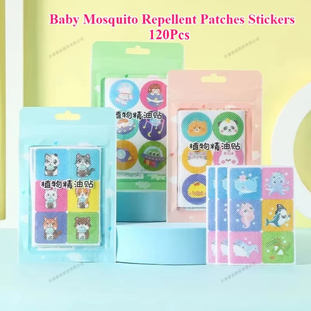 Patchs autocollants anti-moustiques pour bébé, 120/240/360 pièces, 100% naturel, Non toxique, huile