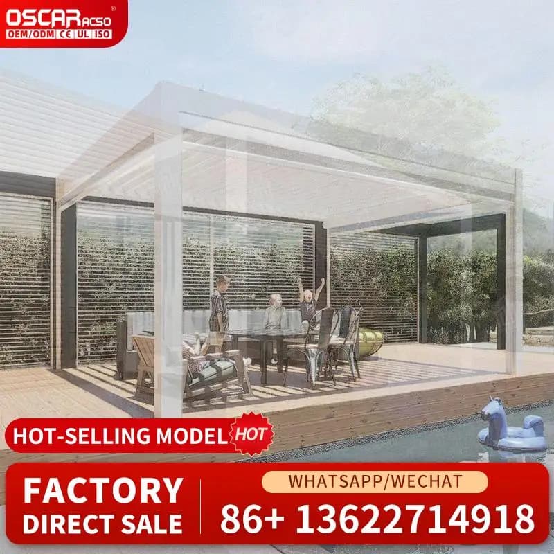Ensembles de meubles de patio extérieurs, pergola en métal pour jardin, balcon ou cour arrière