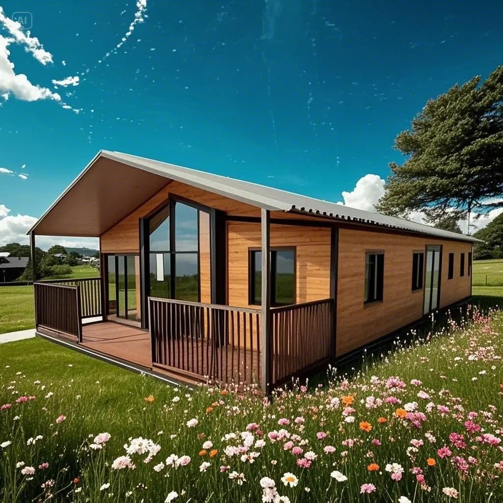 Maison de conteneur pliante à faible coût, conteneur extensible, petite maison, conteneur pliable ex