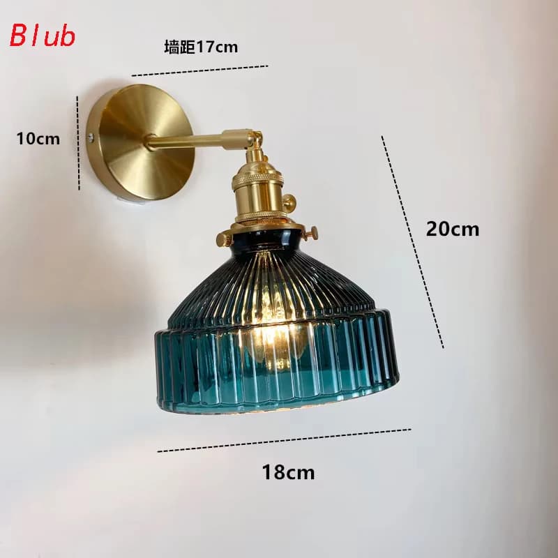 Éclairage pour salon décoration murale personnalité nordique verre vert Art clair Air frais allée mi