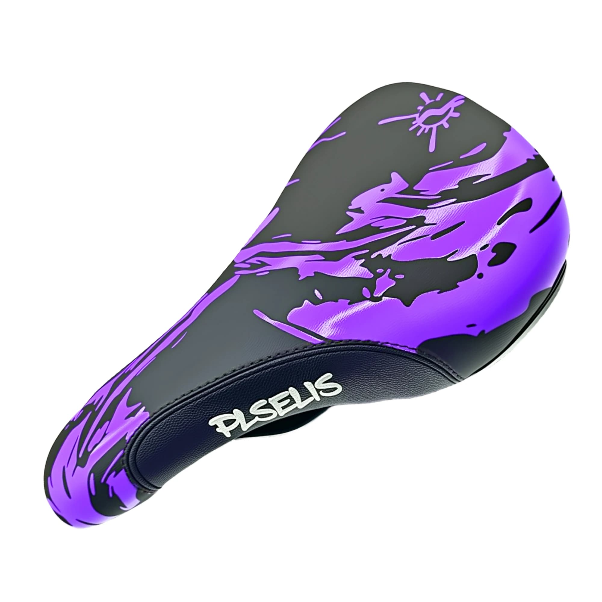 PLSELIS Selle de VTT de haute qualité : dessus en cuir PU, base en nylon, coussin en éponge souple.