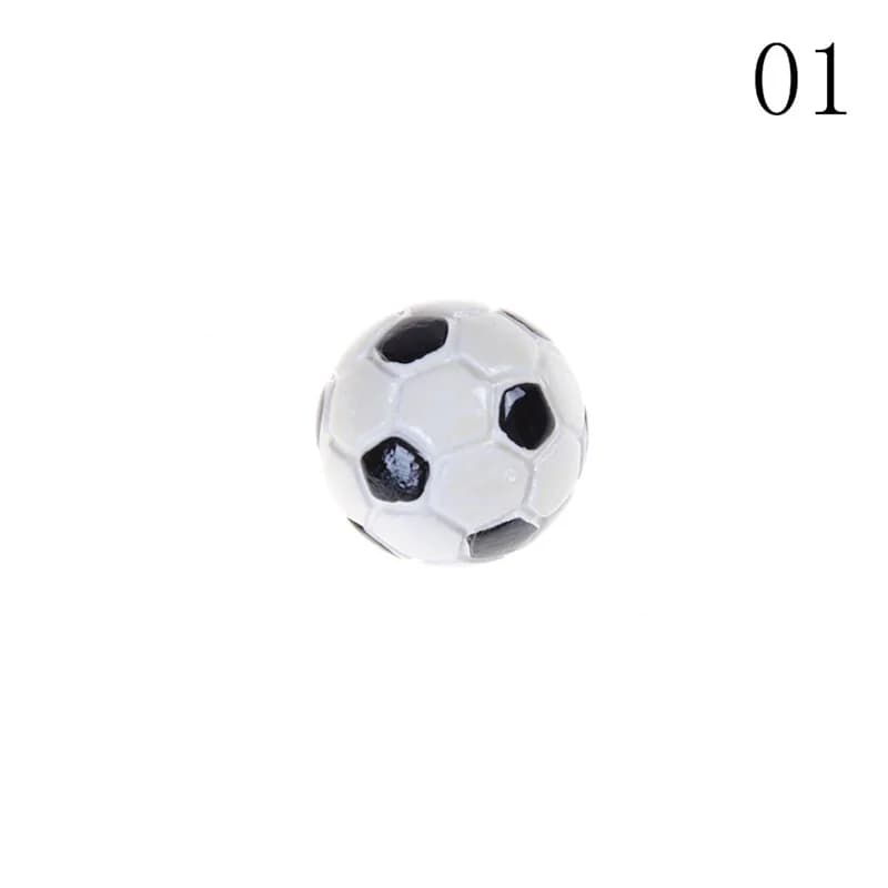 Maison de poupée 1:6/1:12 balles de sport miniatures, jouet décoratif de Football et de basket-ball