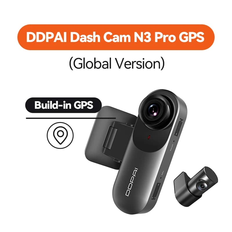 DDPAI Mola N3 Pro caméra de tableau de bord conduite véhicule caméra Wifi connexion intelligente enr