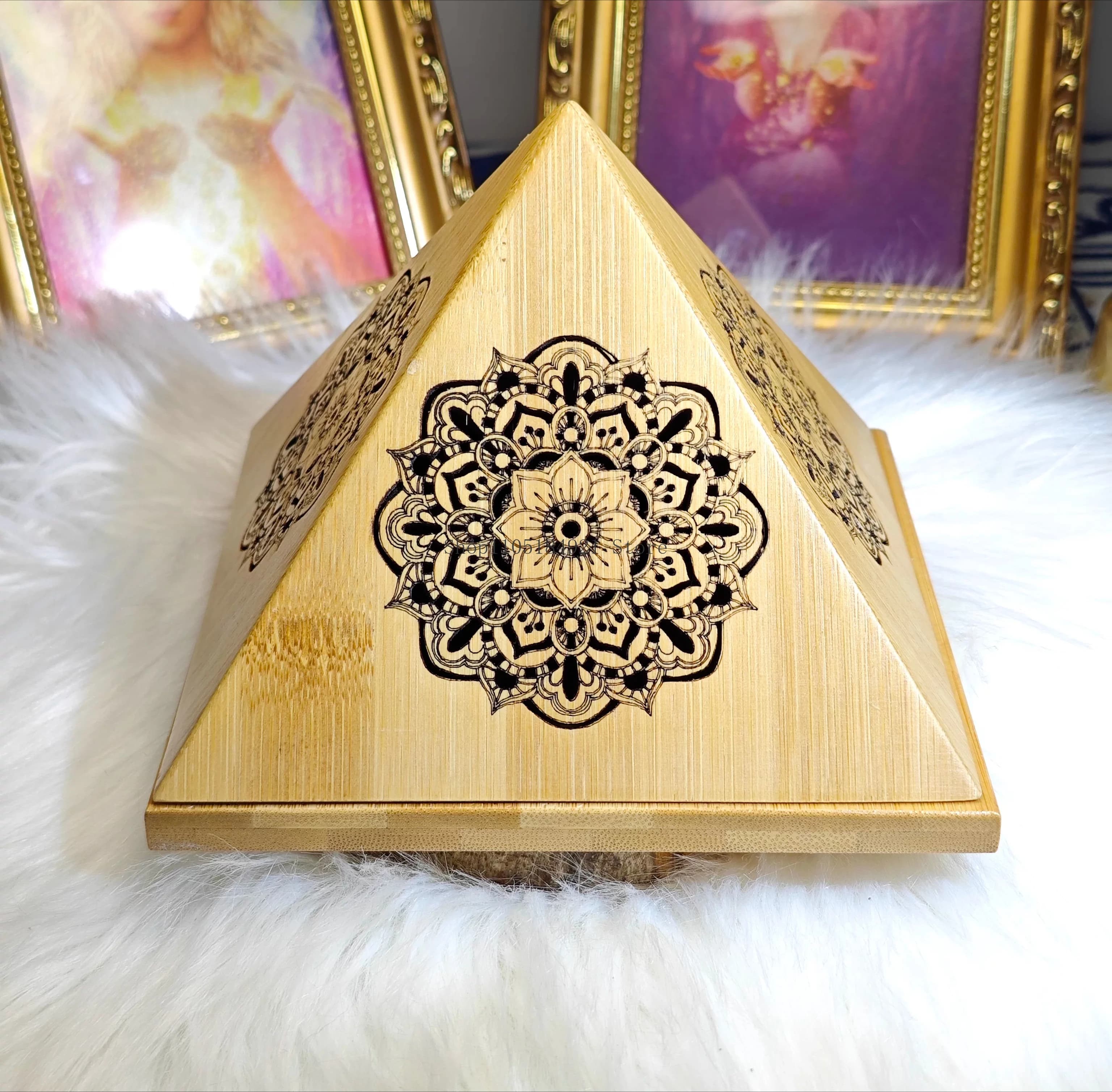 Boîte d'aromathérapie de purification aux feuilles de sauge blanche, bracelet en cristal, ornement d