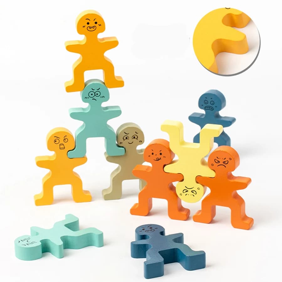 Blocs de construction éducatifs pour enfants, jouet d'équilibre en bois, marque de jouets de haute q