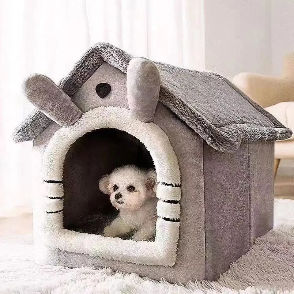 Lit de Style maison pour chien toutes saisons, lit amovible et lavable pour animaux de compagnie pou
