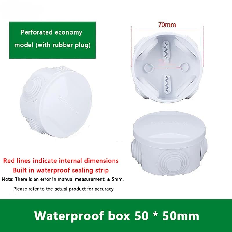 NOUVEAU! Boîtier de raccordement blanc étanche IP65 pour câbles, boîte de jonction DIY pour l'intéri