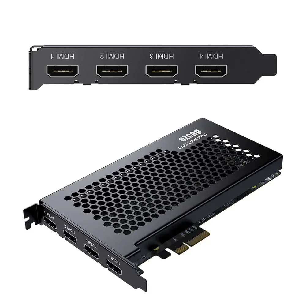 4Kp30 1080p120 1080p 60fps enregistrement CAM LINK PRO 4 canaux HDMI PCIE carte de Capture vidéo pou