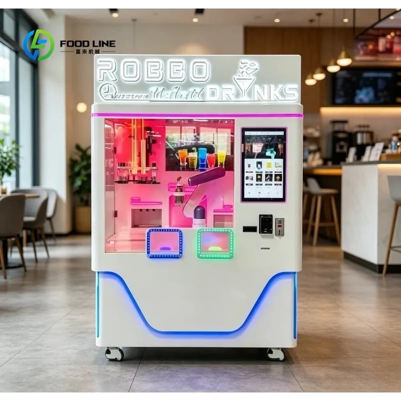 Service robotisé personnalisé, machine à mojito intelligente, robot kiosque à cocktails, robot barma
