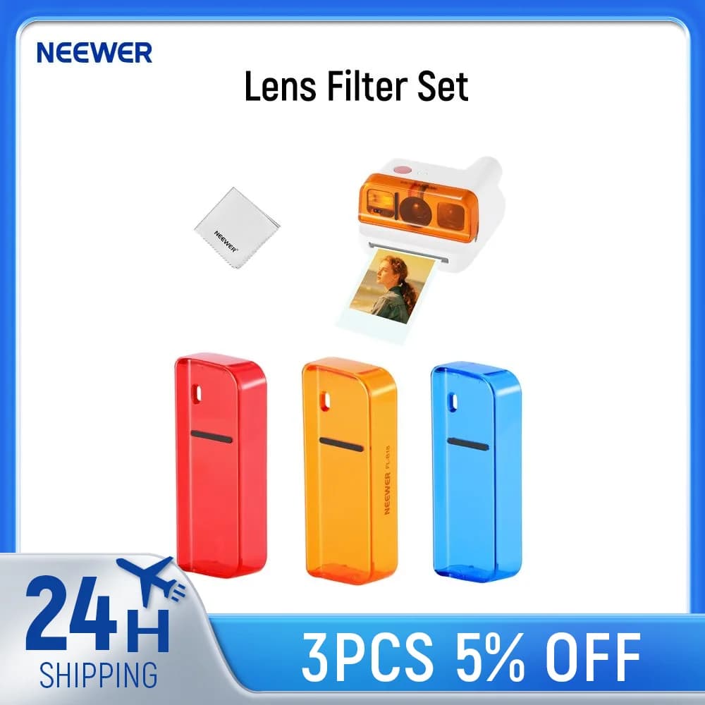 NEEWER – ensemble de filtres d'objectif compatibles avec l'appareil photo Polaroid Go, 3 pièces, Kit