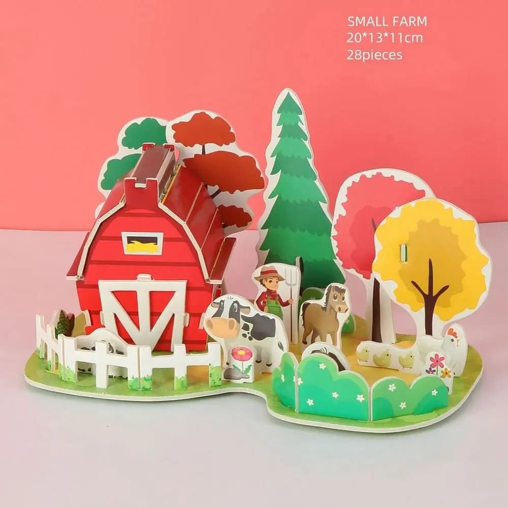 Ensemble de blocs de construction multicolores pour maison, taille Miniature, Simulation en plastiqu